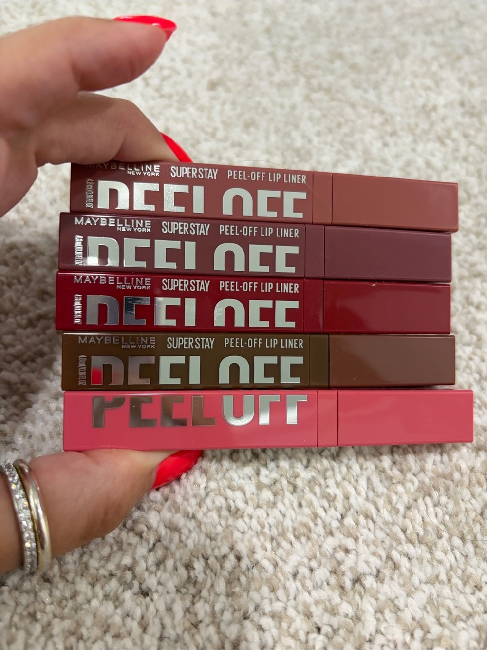 NEW 5! Maybelline SuperStay Peel-Off Lip Liners